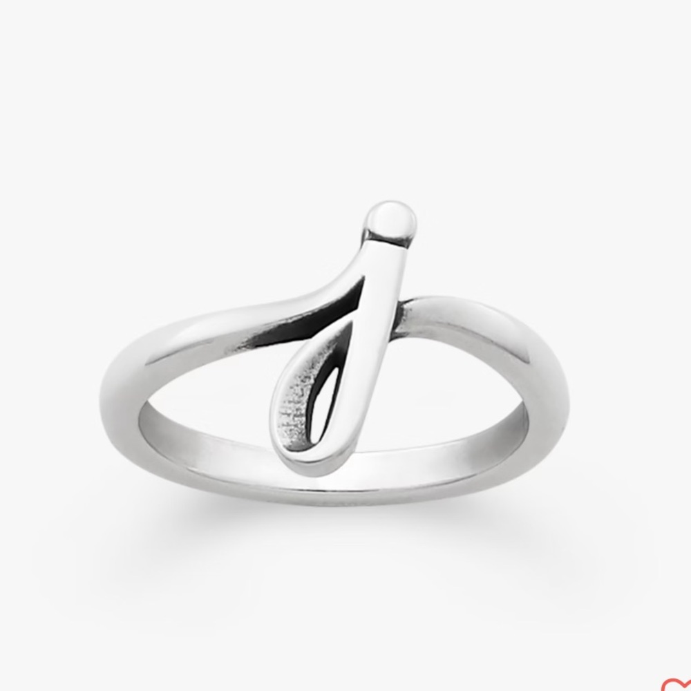 James Avery. 6.5 Script Initial Ring “J” - image 1